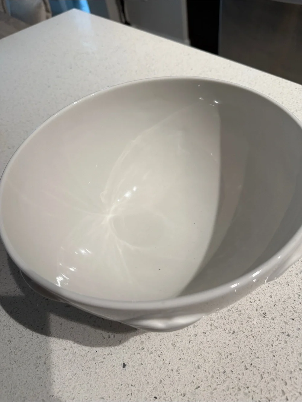 Jonathan Adler White Ceramic Lip Bowl